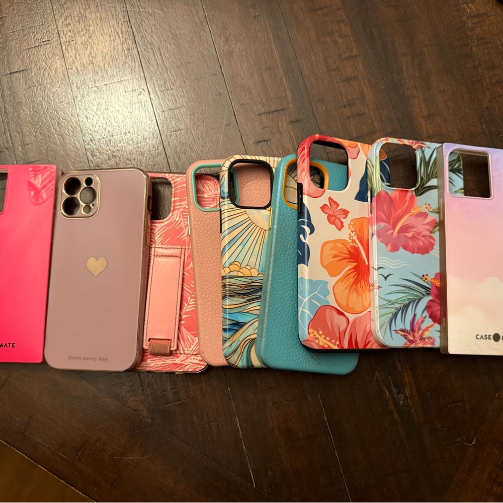 9 phone cases for iPhone 12/12Pro Case-Mate Pink and Blue/tropical  iPhone Cases